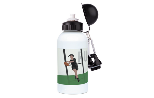 Aluminiumflasche „Vintage Damen-Rugby“ – anpassbar