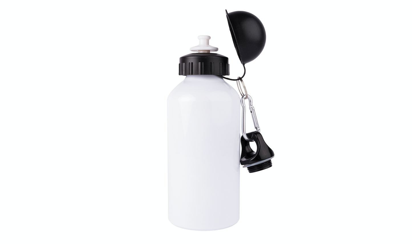 Gourde aluminium "L'escrime en blanc" - Personnalisable