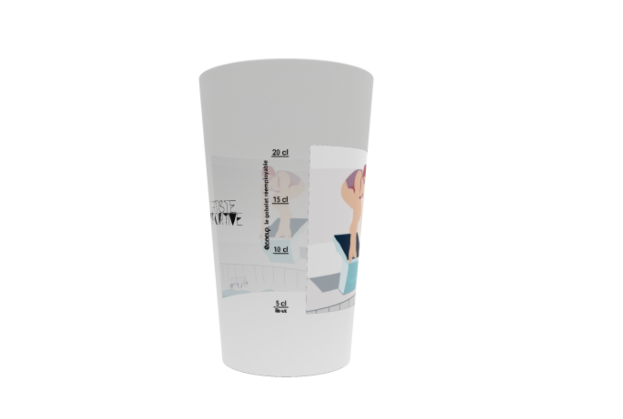 Personalized Eco Cup tumbler 25 cl