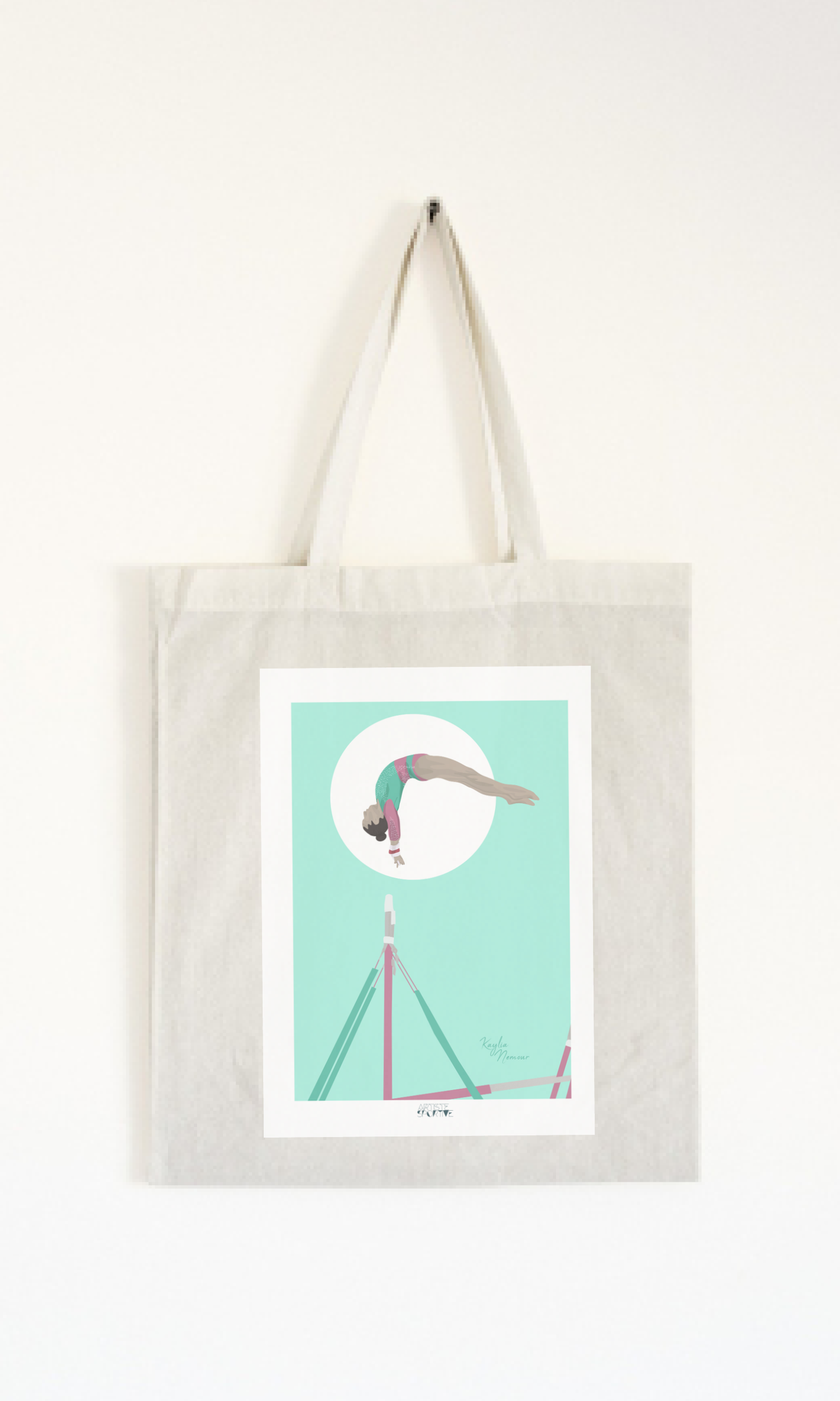 Tote bag ou sac gymnastique "Les barres" - Collection Kaylia Nemour