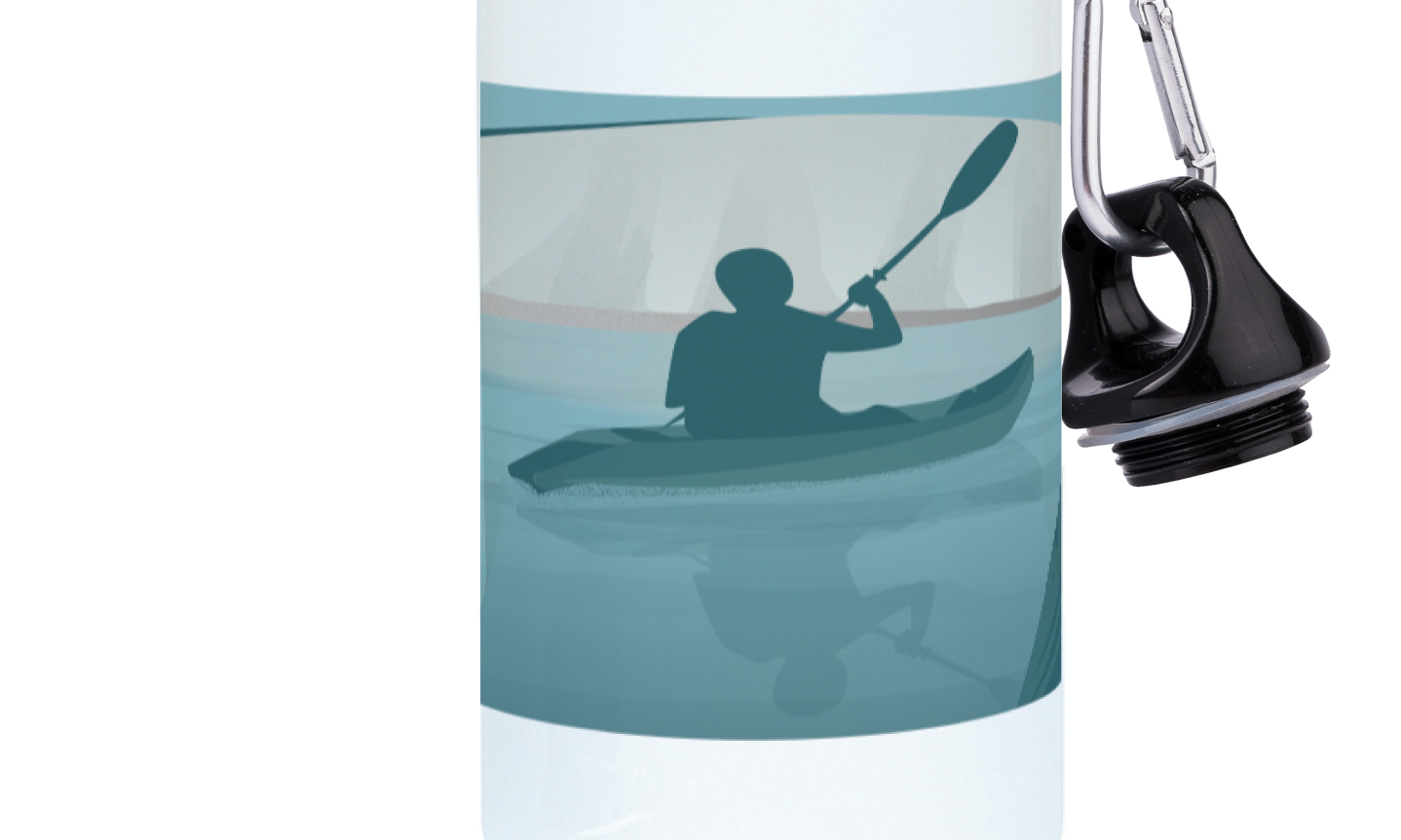 Canoe Kayak aluminum bottle "Walk at Beachy Head" - Customizable