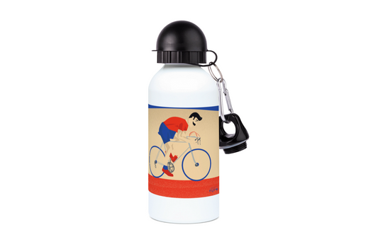 Aluminum Cycling Bottle “Monsieur Vélo” - Customizable