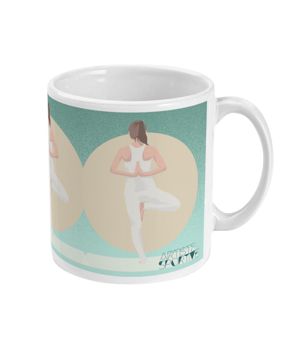 Tasse ou mug "Emma fait du yoga" - Personnalisable