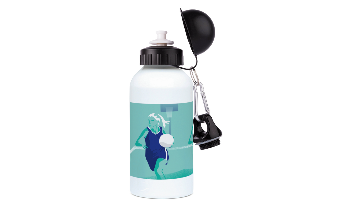 Aluminum women's basketball bottle "Axelle plays basketball" - Customizable