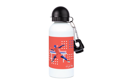 Ping Pong aluminum bottle "Table tennis in orange" - Customizable