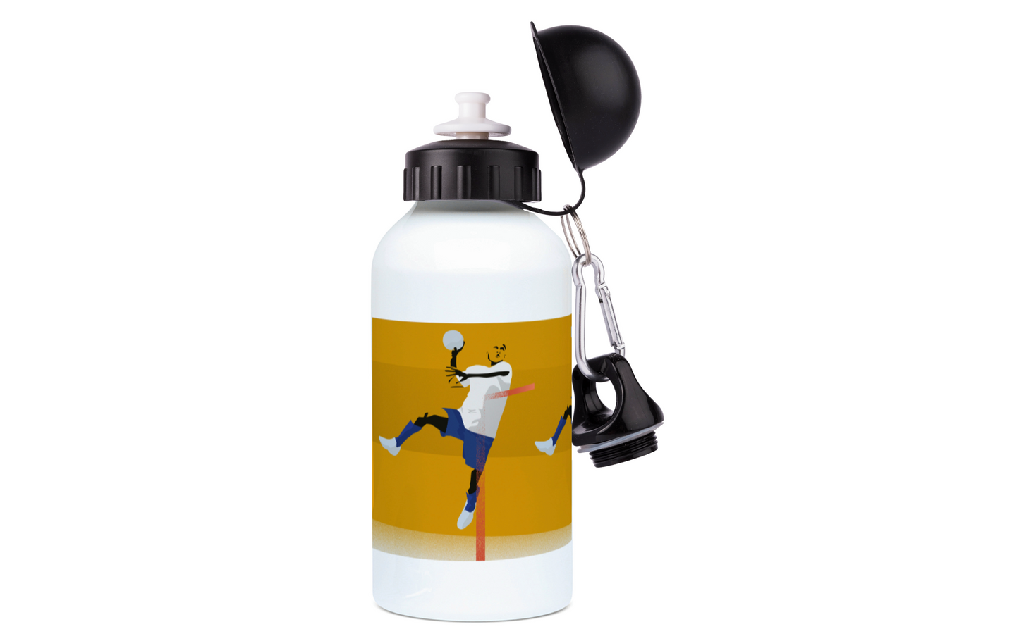 Aluminum handball bottle for men "Martin the handball player" - Customizable