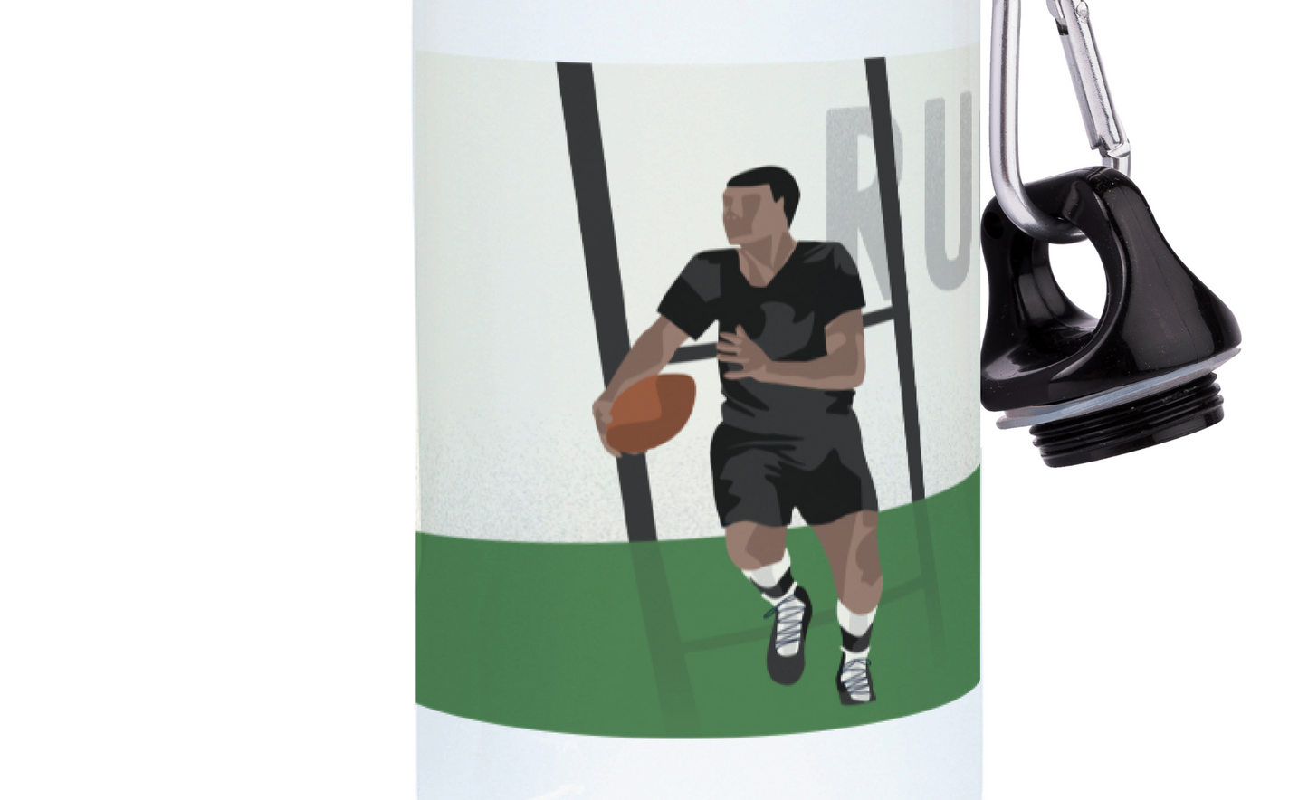 Aluminum bottle "Vintage men's rugby" - Customizable