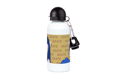 Aluminum bottle "Skate in yellow" - Customizable