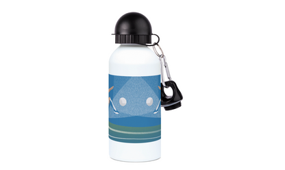 Aluminum women's football bottle "Football player" - Customizable