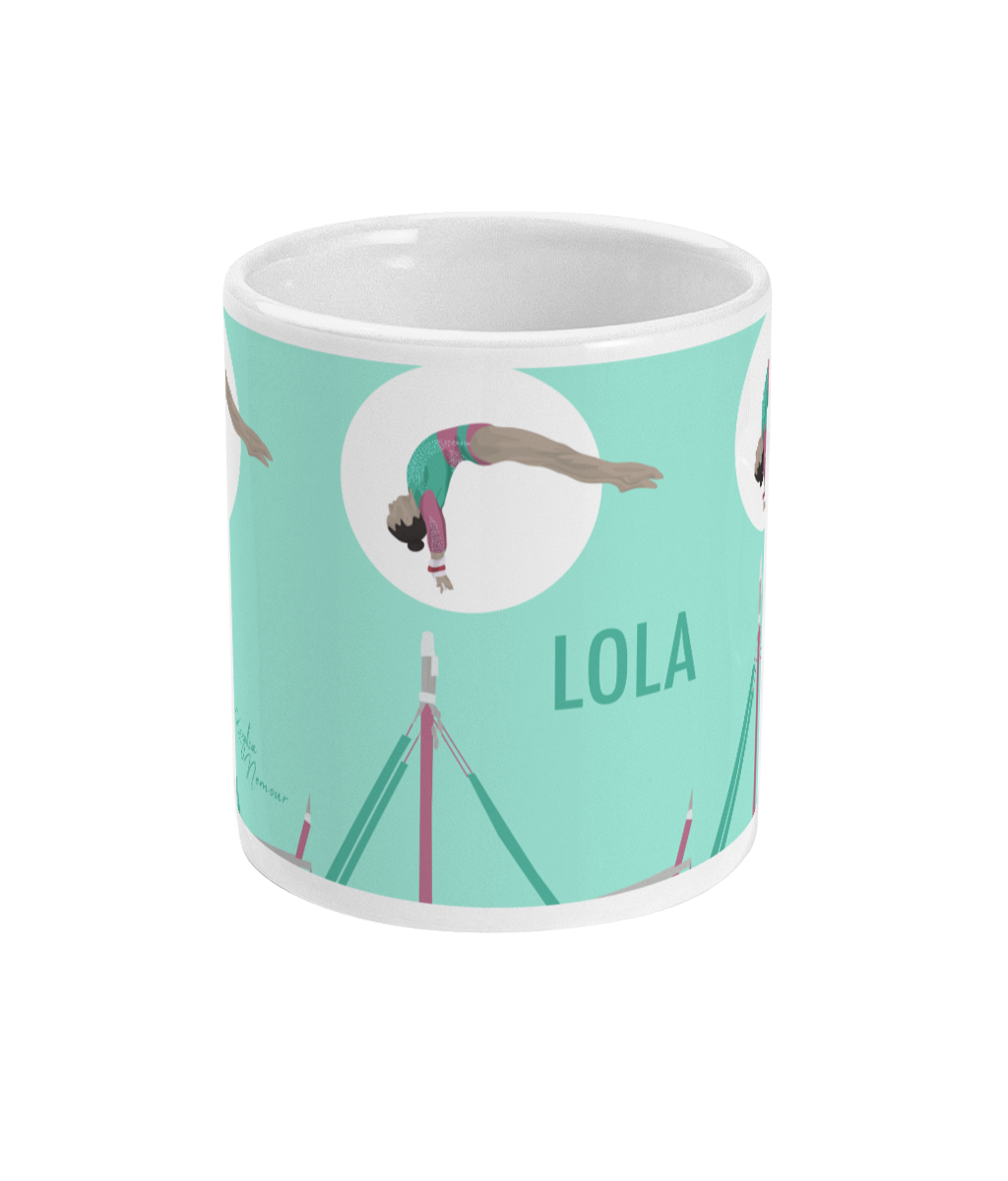 tasse gymnastique, tasse personnalisable, cadeau gym, cadeau gymnastique, collection kaylia nemour