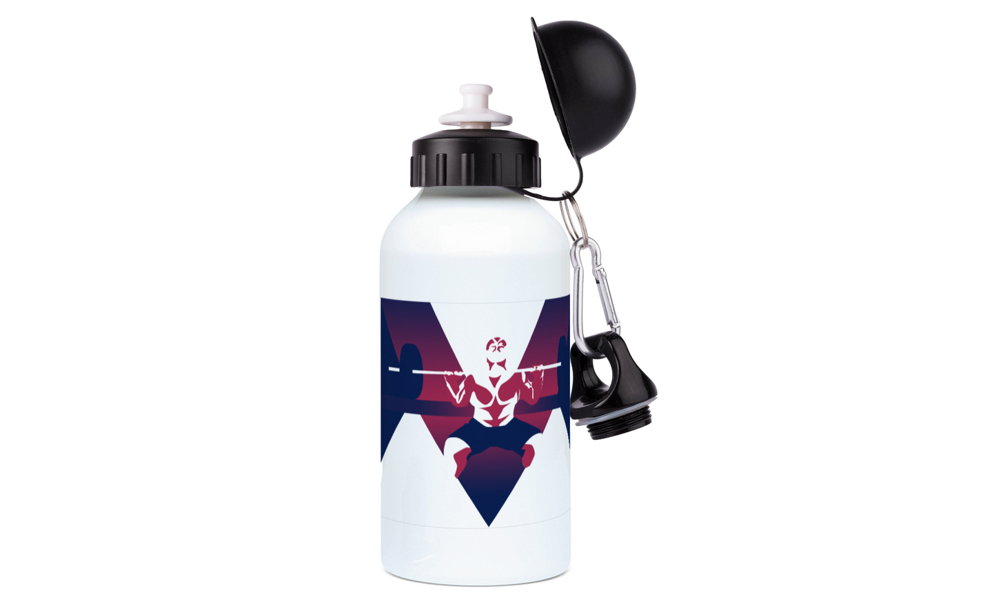 CrossFit aluminum bottle "Men's Weightlifting" - Customizable