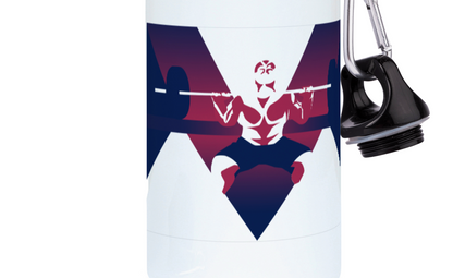 CrossFit aluminum bottle "Men's Weightlifting" - Customizable