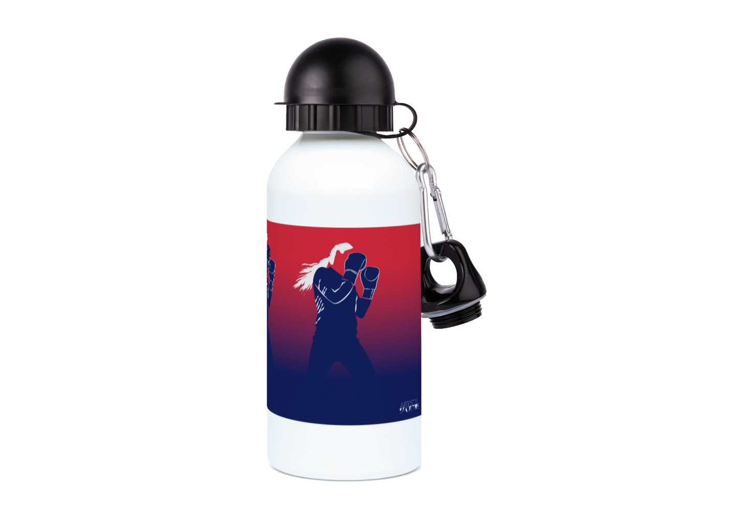 Aluminum boxing bottle "In the boxer's ring" - Customizable