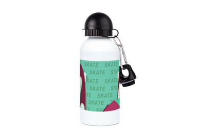 Aluminum bottle "Skate in burgundy" - Customizable