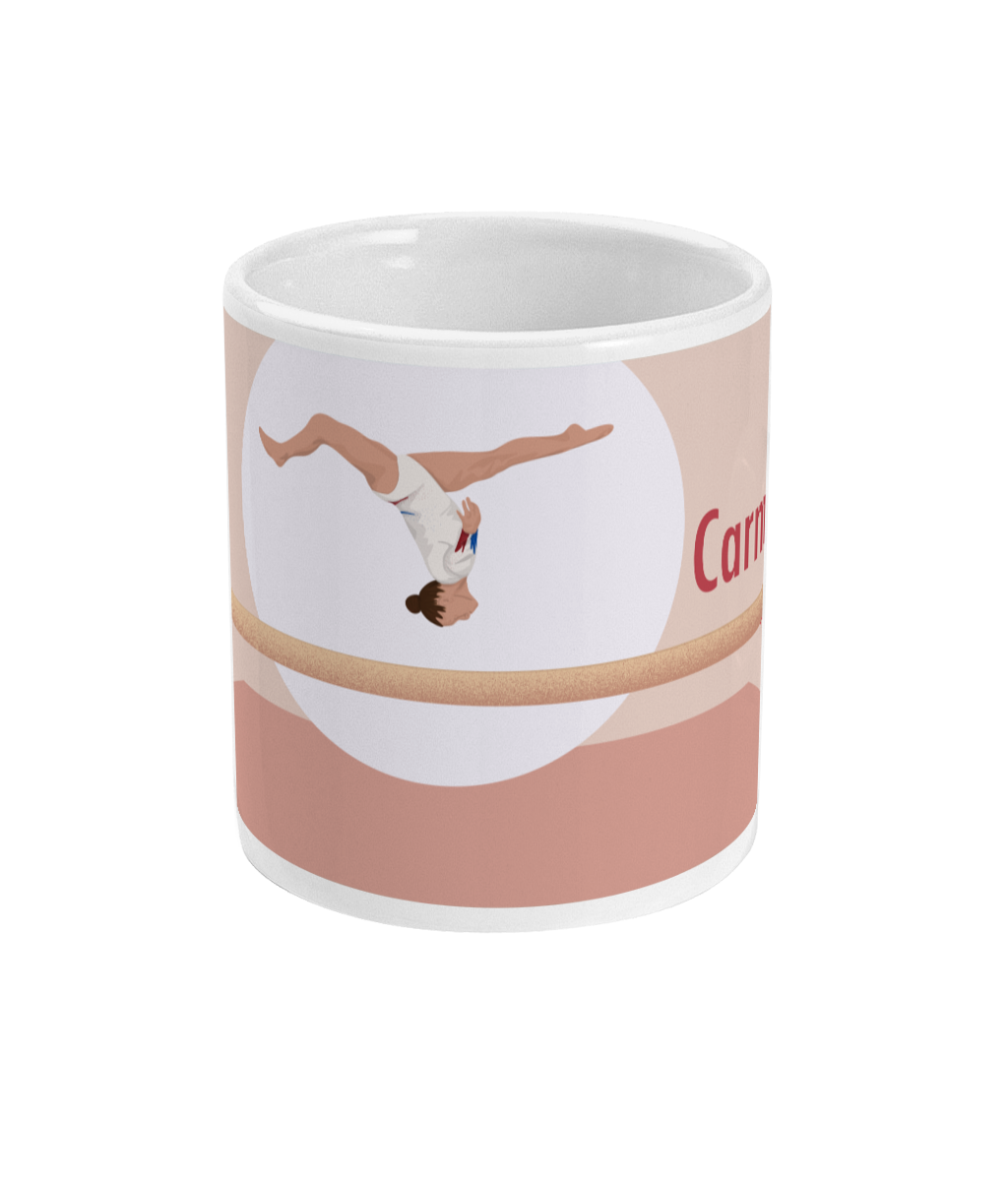 Tasse ou mug Gymnastique "La Poutre" - Personnalisable