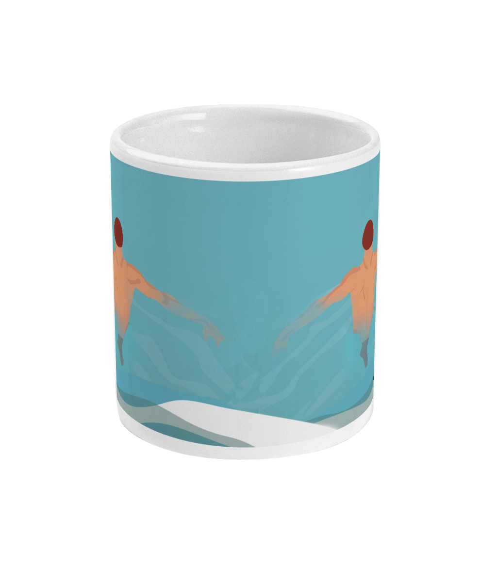 Tasse ou mug de natation vintage "La nage" - Personnalisable