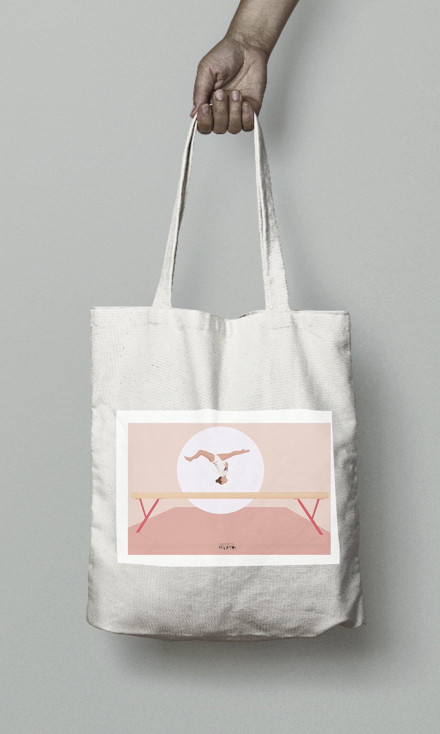 Tote bag gymnastique, cadeau gymnastique, sac gymnastique, cadeau gym, cadeau jeune gymnaste, la poutre