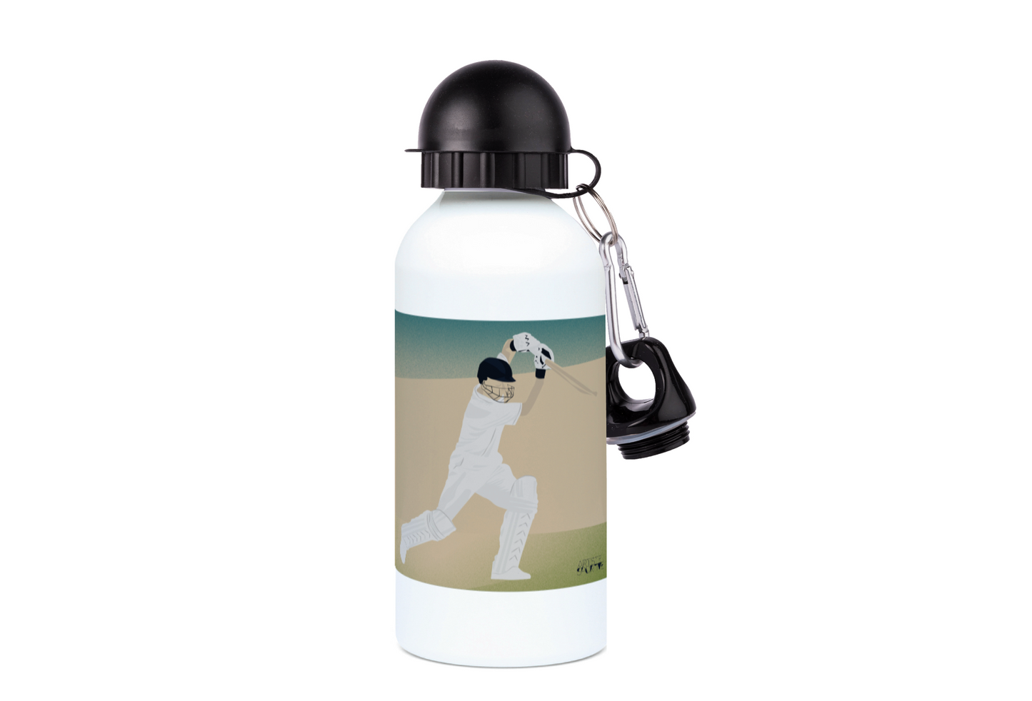 Aluminum cricket bottle "Cover Drive" - ​​Customizable