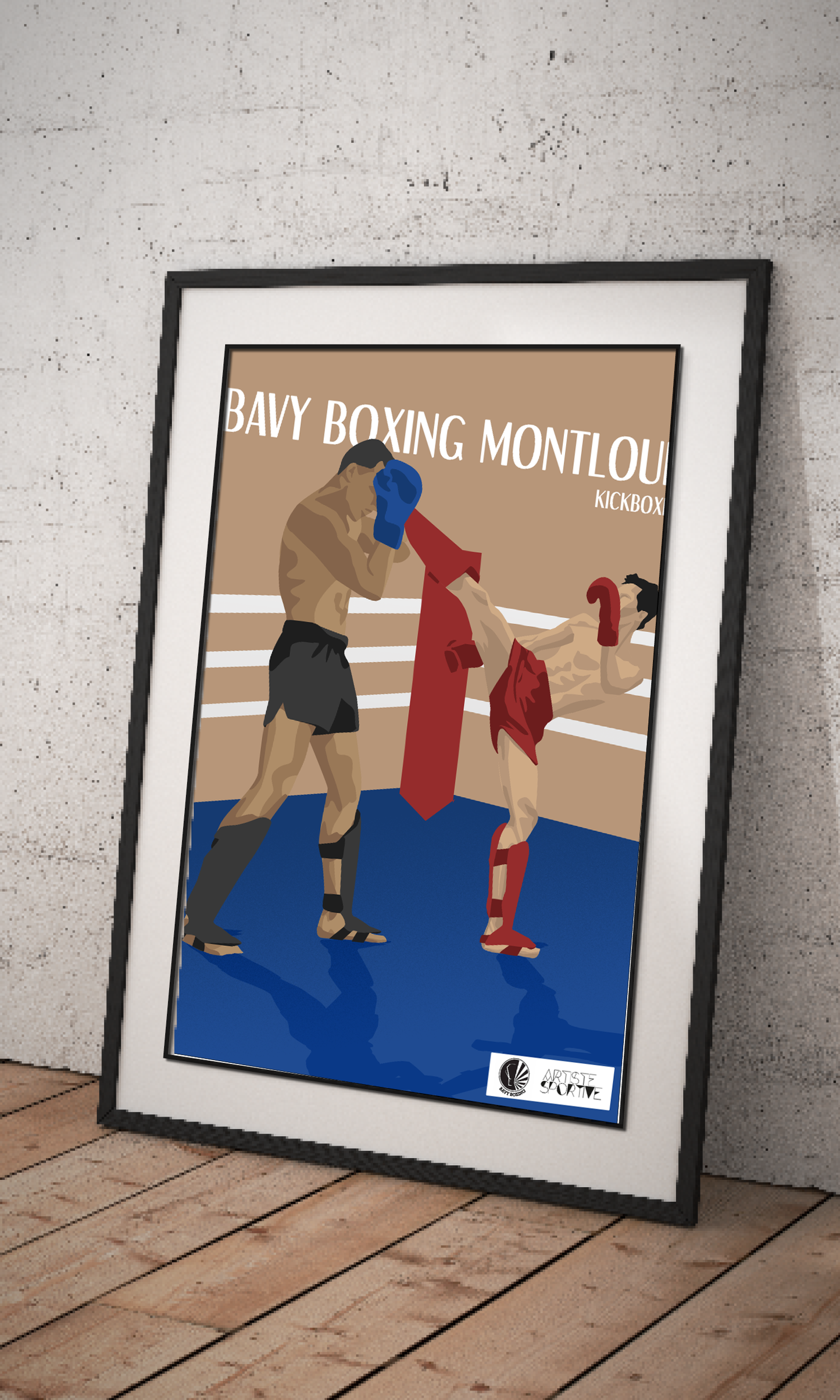 Affiche Kickboxing 'Bavy Boxing Montlouis '