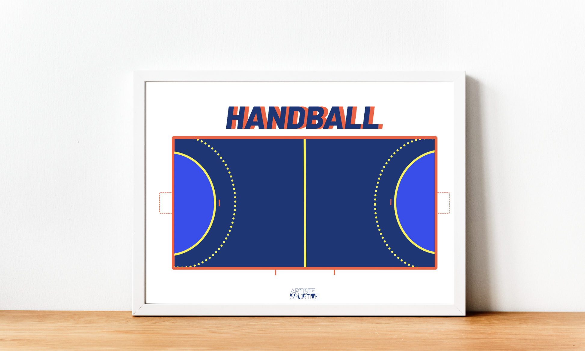 Affiche, Terrain Handball, Cadeau déco