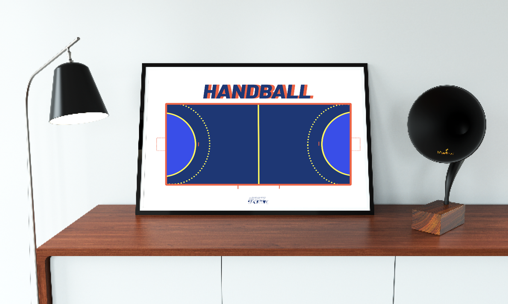Tote bag, Terrain Handball, Idée cadeau