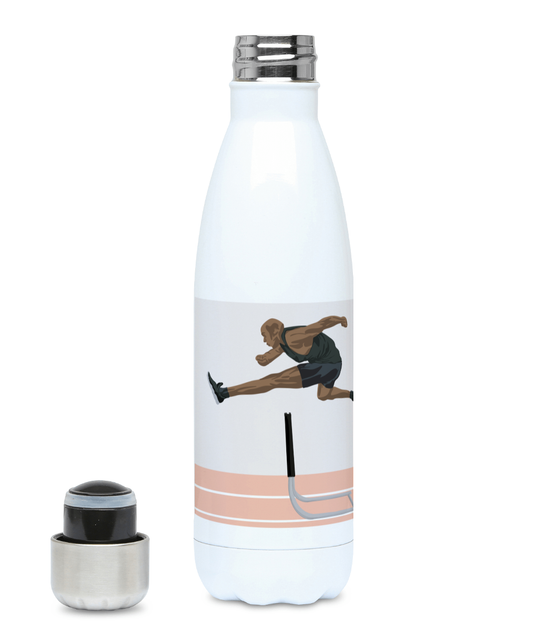Athletics insulated bottle "Men's hurdle jump" - Customizable