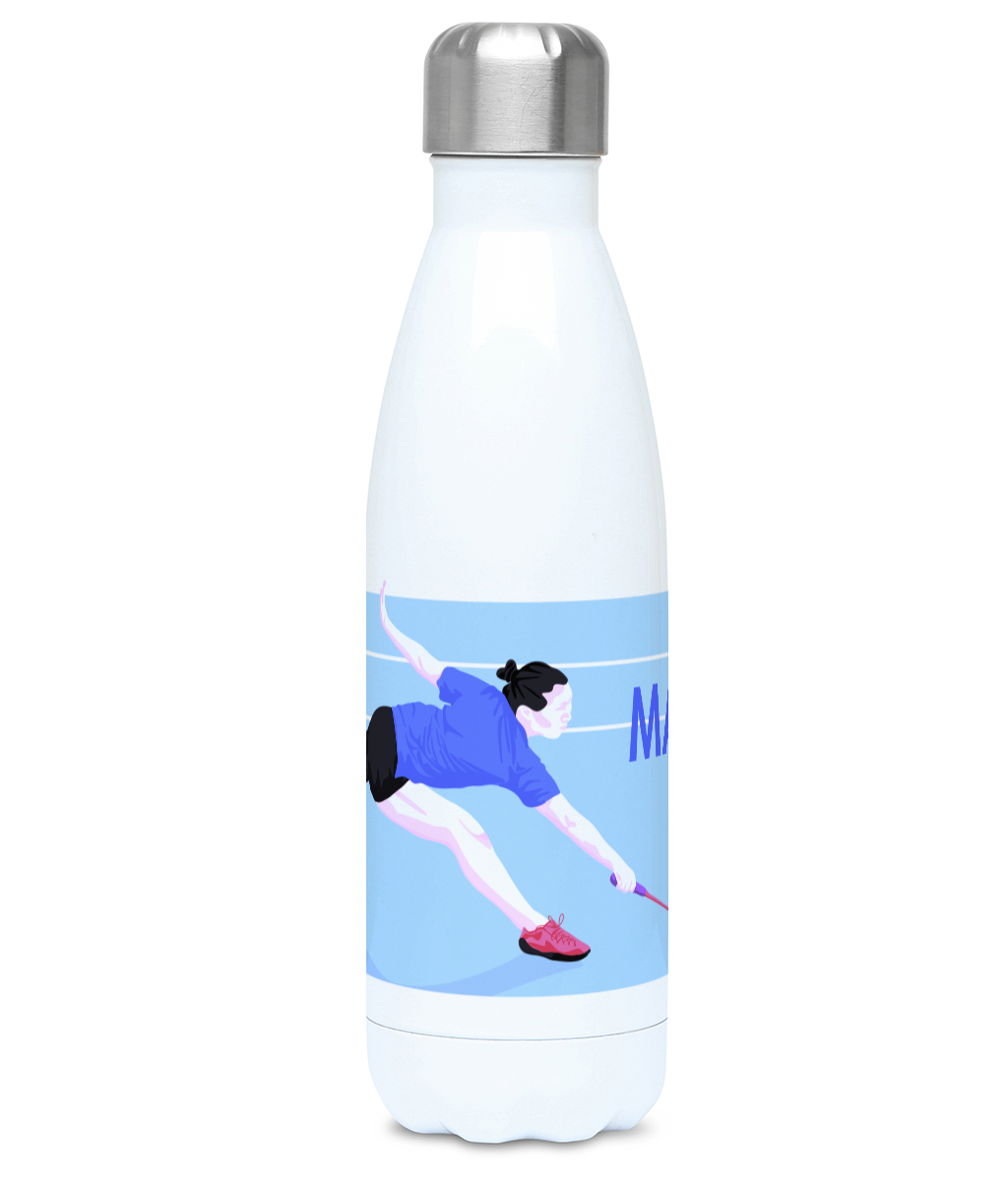 “Badminton player” insulated bottle - Customizable