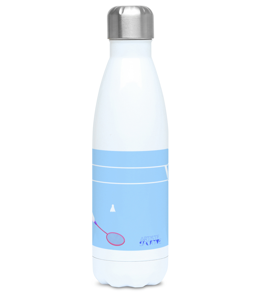 “Badminton player” insulated bottle - Customizable