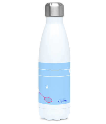 “Badminton player” insulated bottle - Customizable