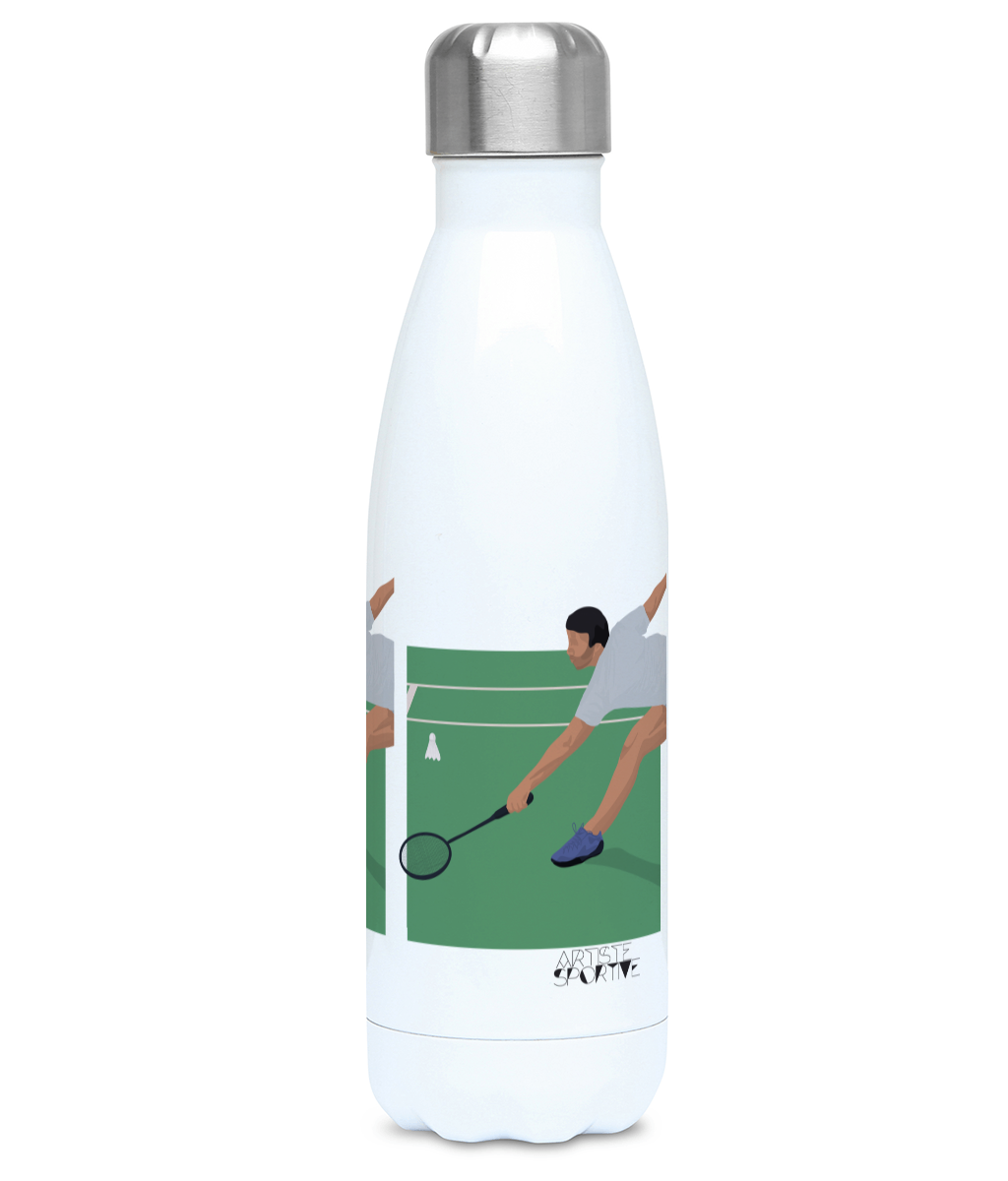 “Badminton player” insulated bottle - Customizable