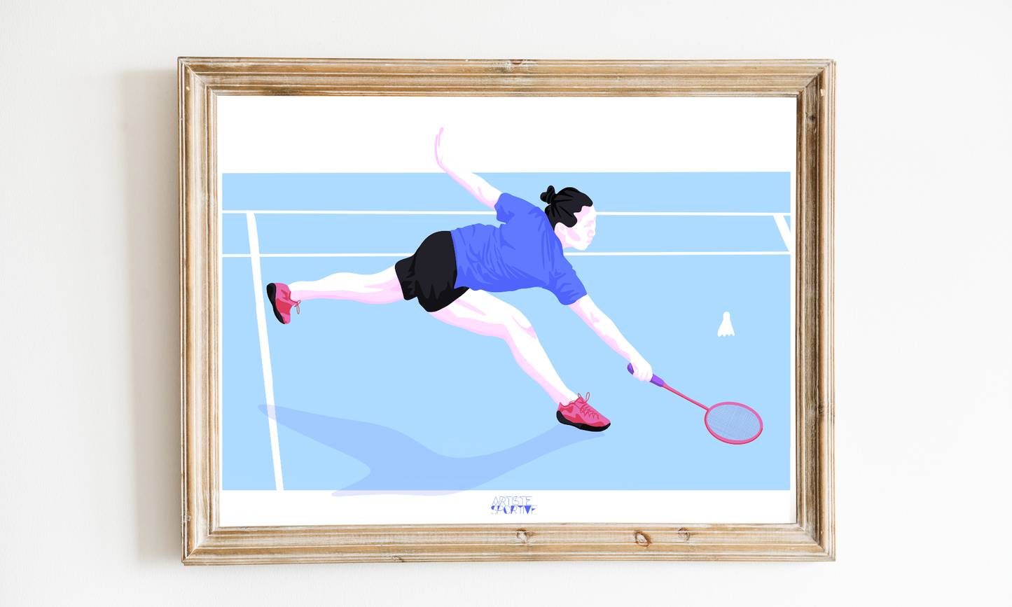 Poster 'Badmintonspieler'