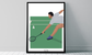 Poster 'Badminton player'