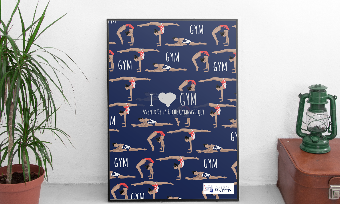 Affiche Gymnastique 'Gym La Riche'