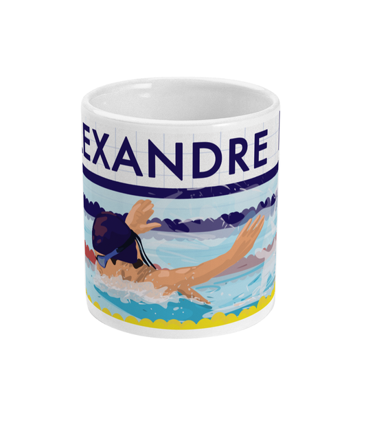 Tasse personnalisable natation, tasse isotherme natation, natation cadeau, tasse natation papillon, natation deco, affiche papillon natation, cadeau noel natation, cadeau anniversaire natation, cadeau original natation, cadeau créatrice tours, cadeau sport, cadeau pour nageur, cadeau pour nageuse, livraison gratuite, tasse personnalisable, tasse nageur