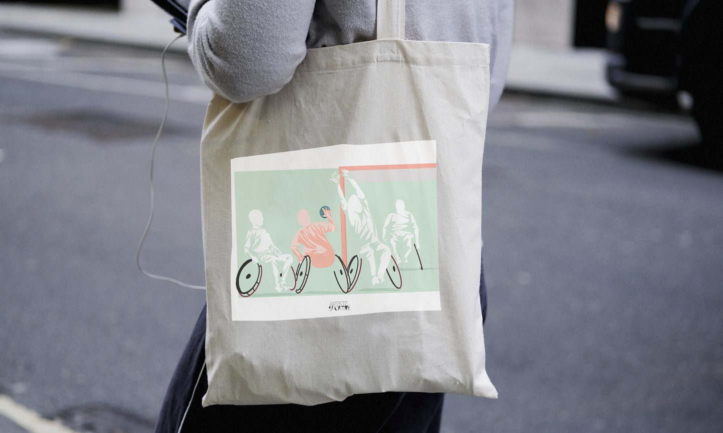 Tote bag or handchair bag “Handball team”