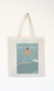 Tote bag or vintage swimming bag "the swimmer"