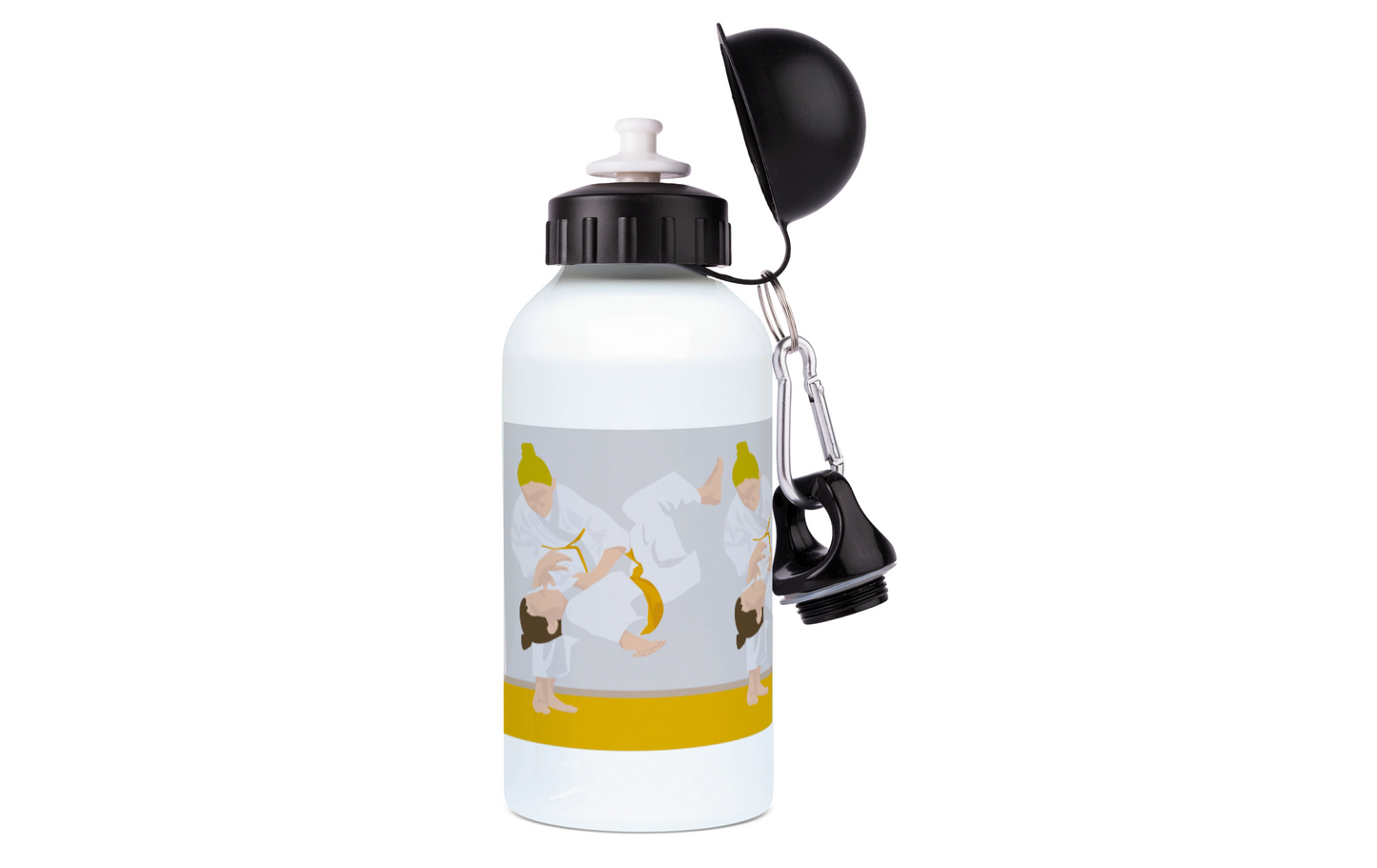 Aluminum judo bottle for girls "Jeanne la judoka" - Customizable