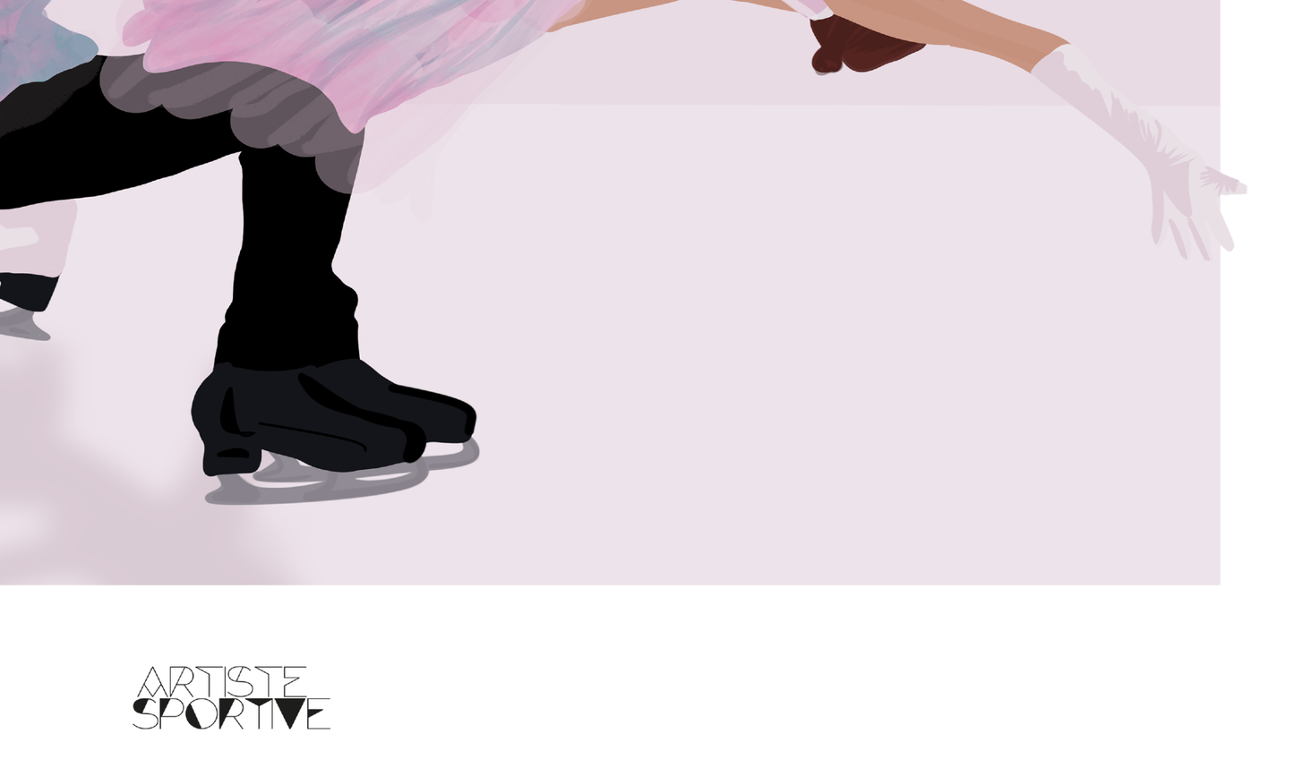 Eiskunstlaufplakat „Skaterpaar“