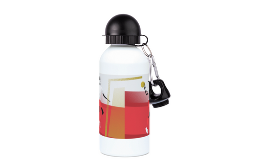 Aluminum women's handball bottle "The handball player" - Customizable