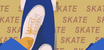 Tasse ou mug "skate en jaune" - Personnalisable