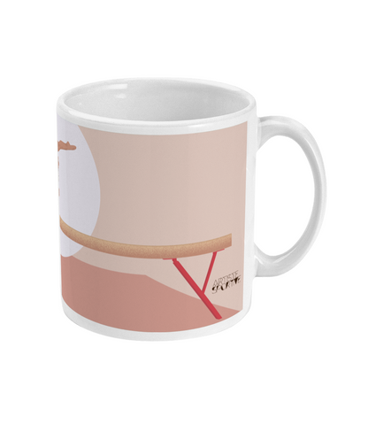 Gymnastics cup or mug "La Poutre" - Customizable