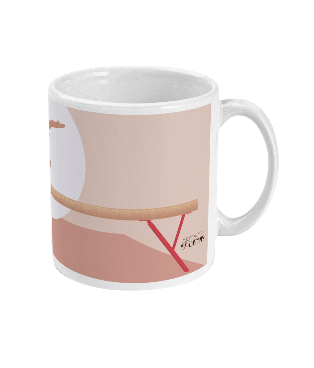 Tasse ou mug Gymnastique "La Poutre" - Personnalisable