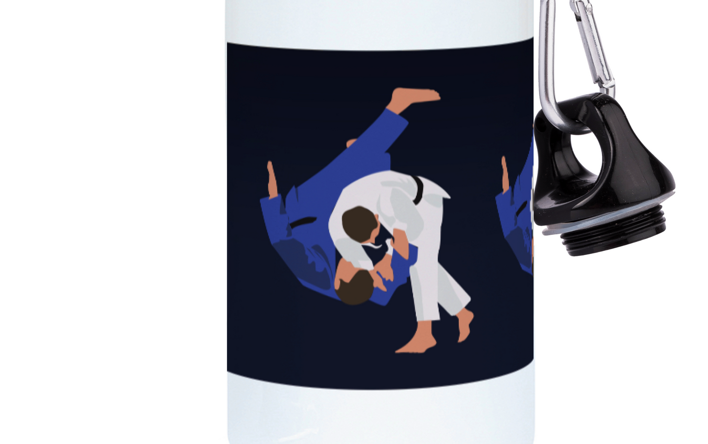Gourde aluminium judo homme "Le judoka" - Personnalisable