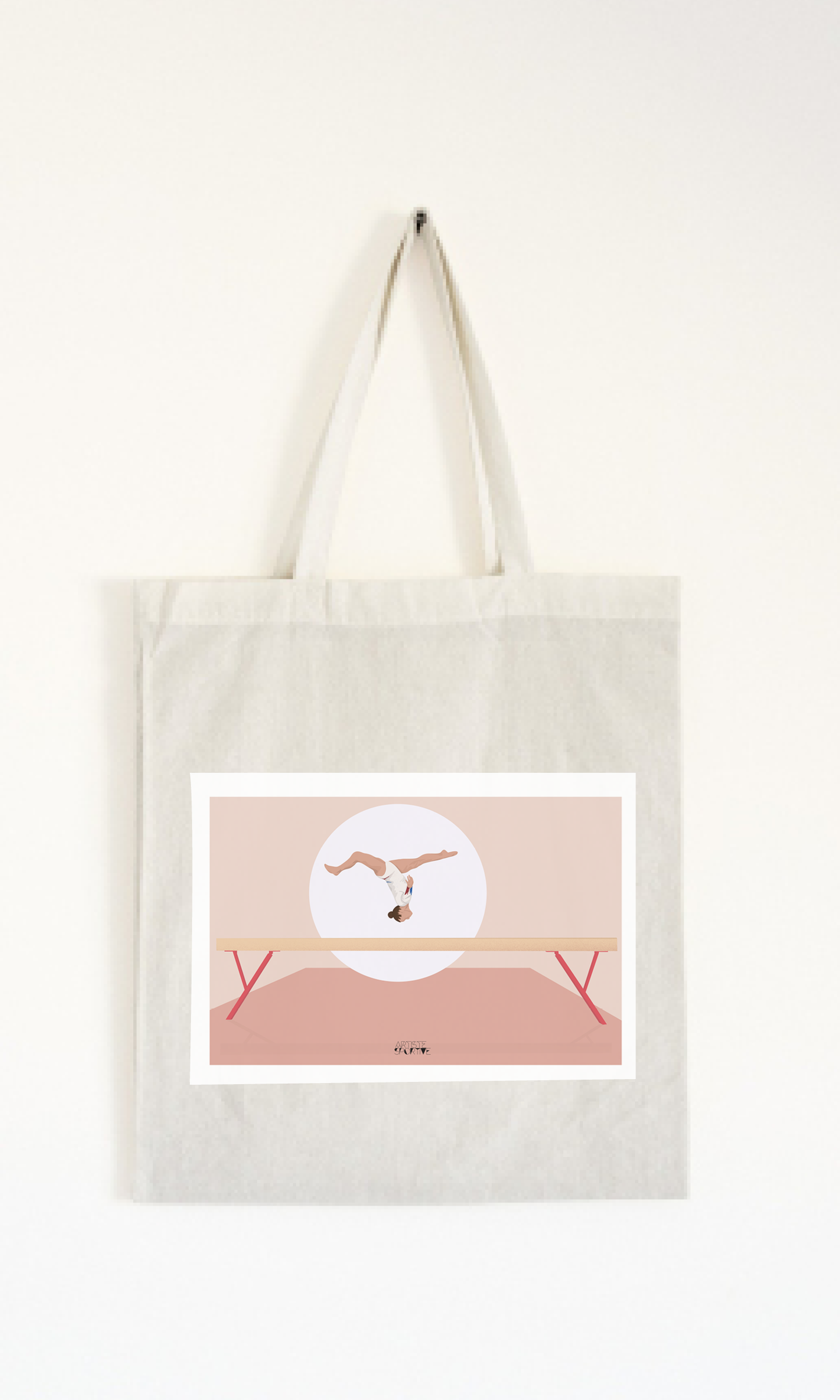 Tote bag ou sac gymnastique "La Poutre"