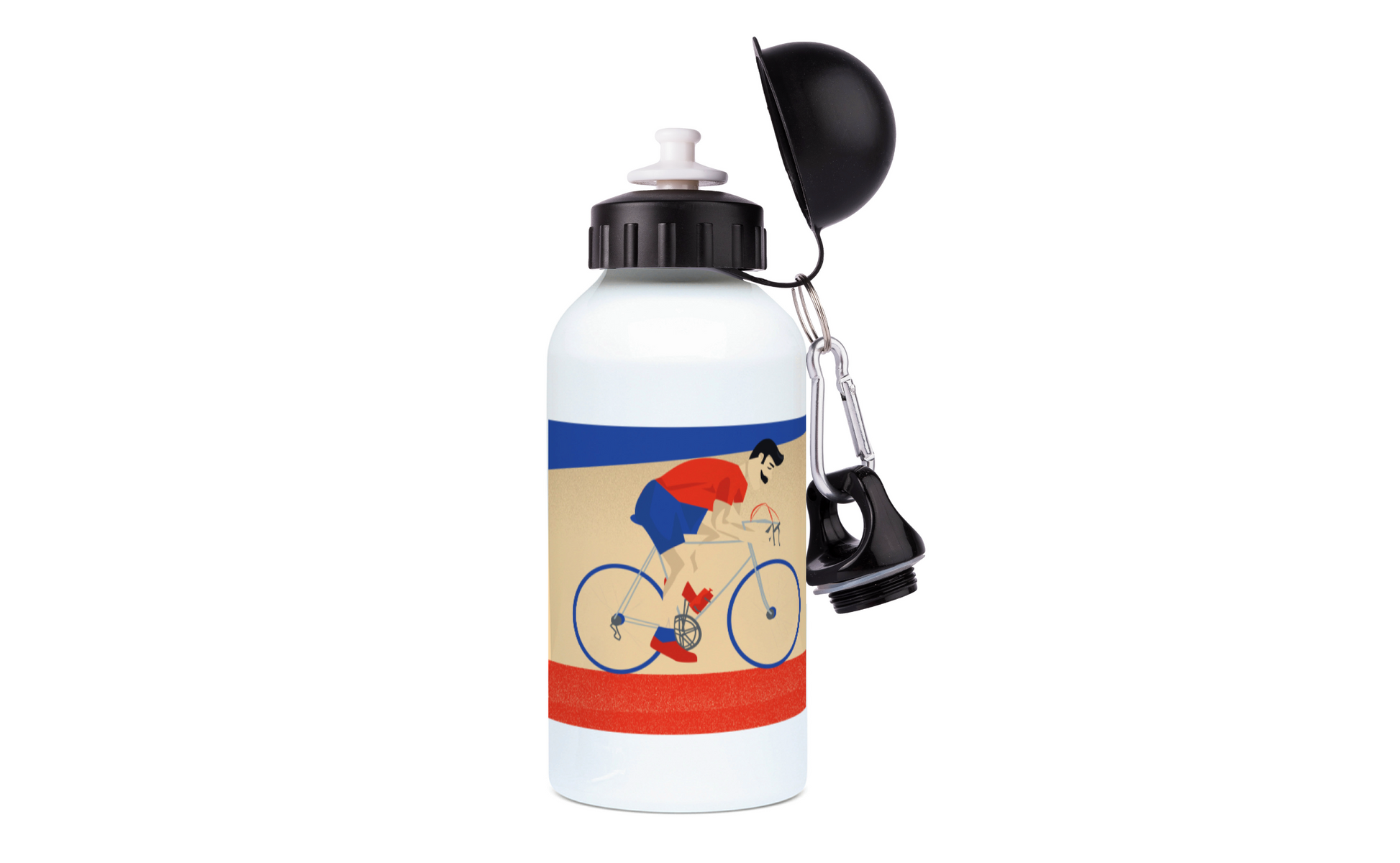 Prophete Gourde en aluminium pour vélo avec support 0,75[S207 Prophete Gourde en aluminium pour vélo avec support 0,75[S207