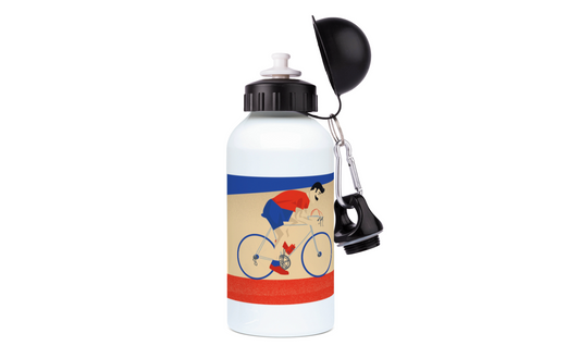 Aluminum Cycling Bottle “Monsieur Vélo” - Customizable