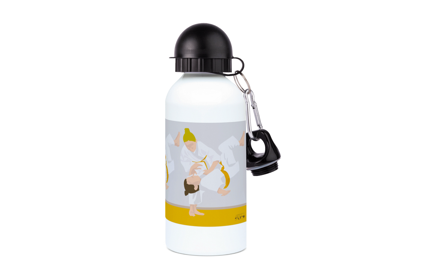 Aluminum judo bottle for girls "Jeanne la judoka" - Customizable