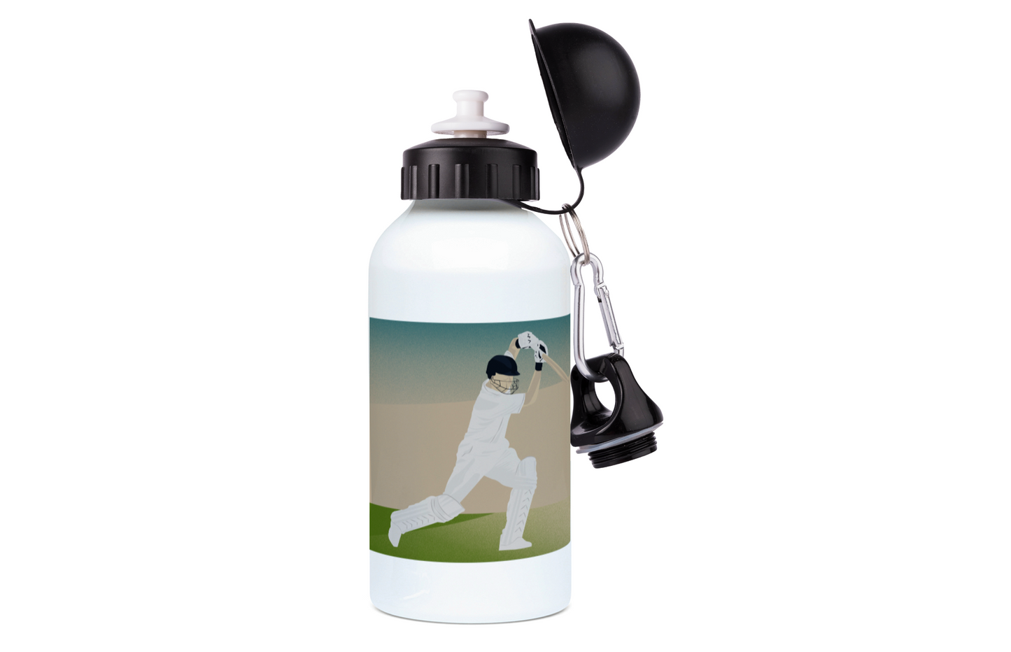 Aluminum cricket bottle "Cover Drive" - ​​Customizable