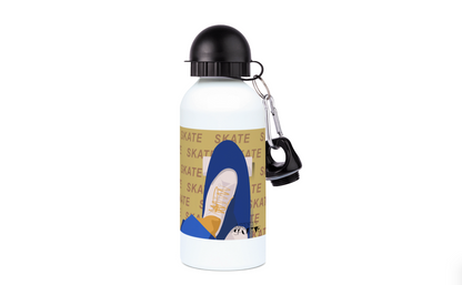 Aluminum bottle "Skate in yellow" - Customizable