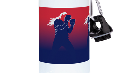 Aluminum boxing bottle "In the boxer's ring" - Customizable